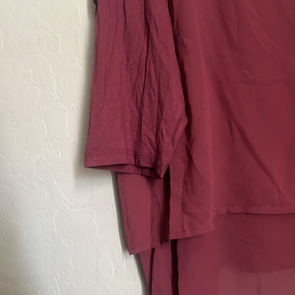 MICHAEL MICHAEL KORS Sariyah V Neck Mix Material Blouse - Picture 4 of 8